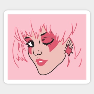 Jem and The Holograms - Jem Portrait Star Sticker